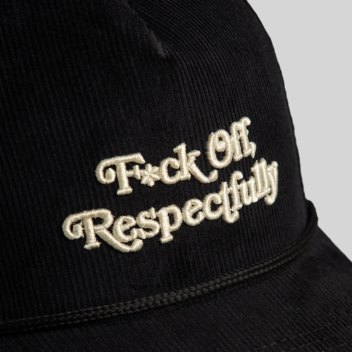 FIELD GRADE RESPECTFULLY BLACK CORDUROY