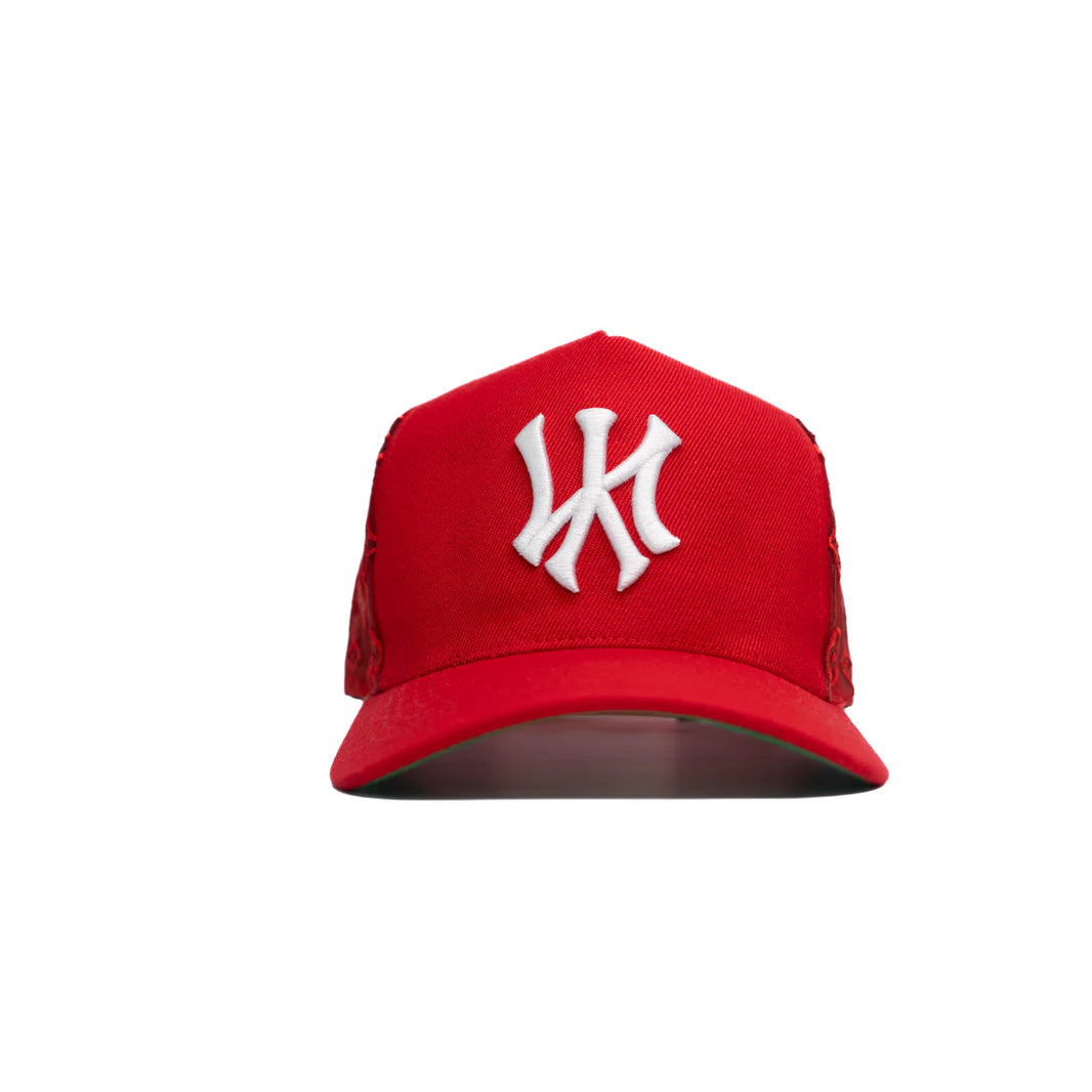 NEW YORK RED MONOGRAM SNAPBACK