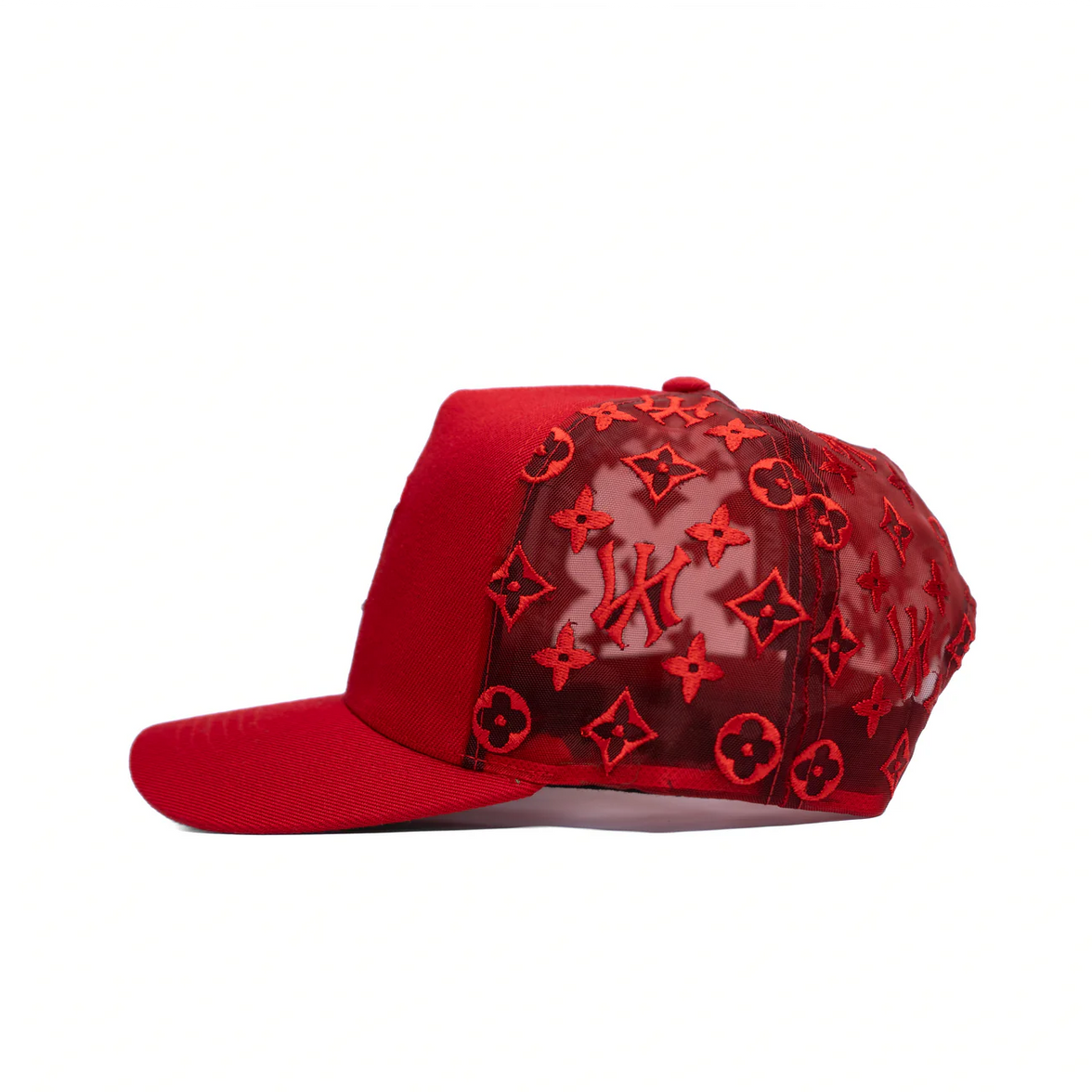 NEW YORK RED MONOGRAM SNAPBACK