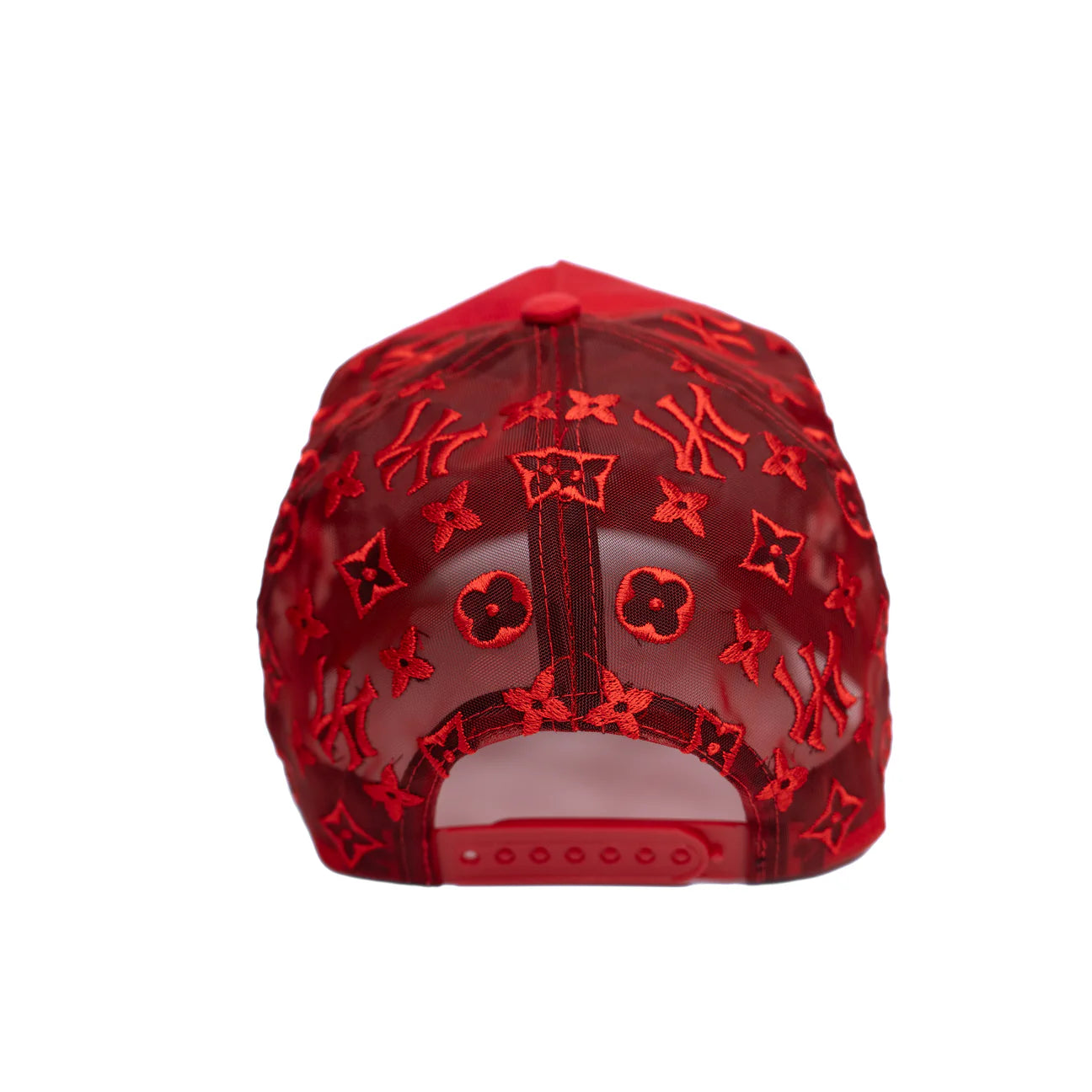 NEW YORK RED MONOGRAM SNAPBACK