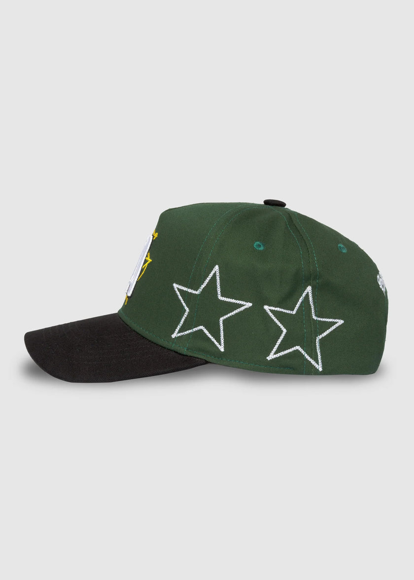 LOS ANGELES GALAXY STARS GREEN BLACK